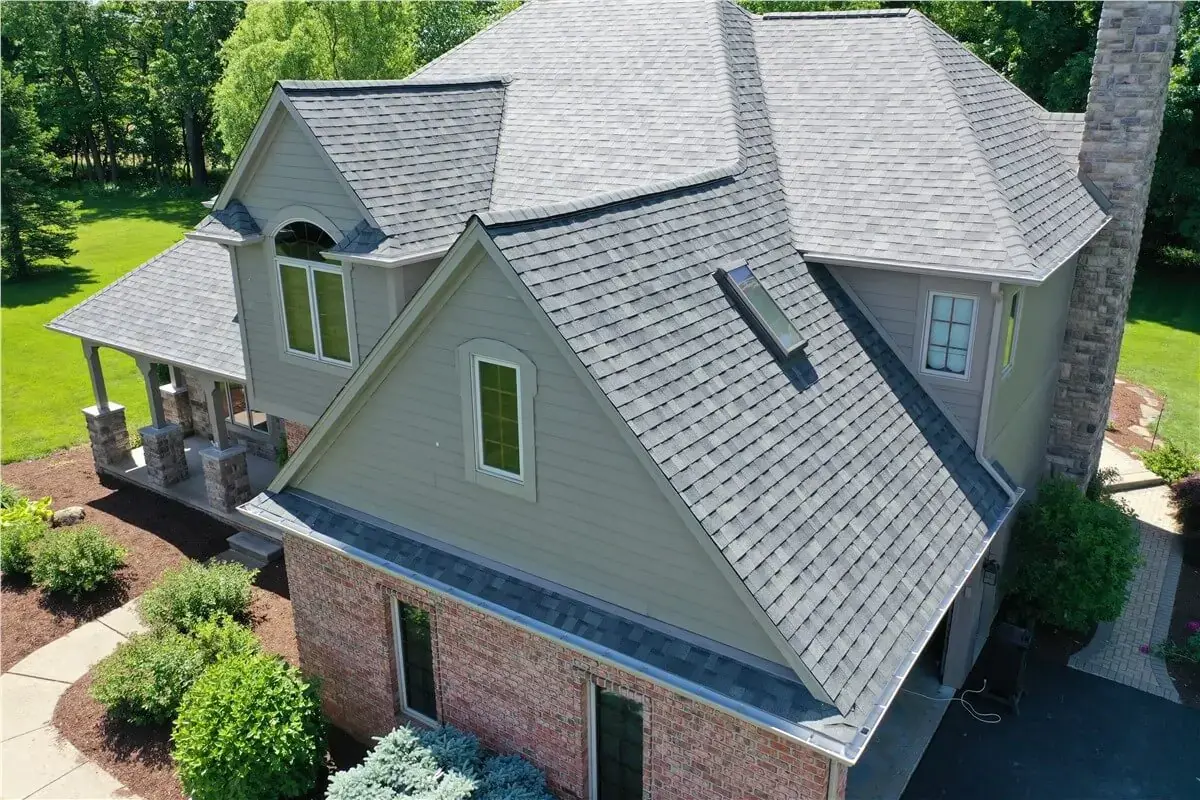 Beautiful residential home with professional shingle roofing